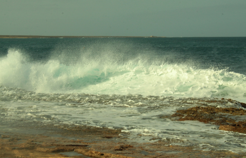 Kuva merestä, joka on liian vihreä.
